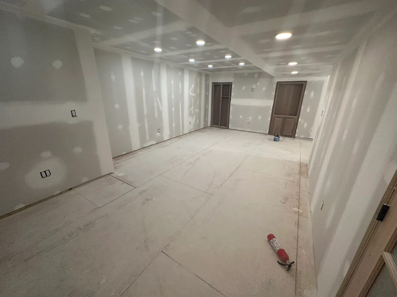 Drywall and Finishing Room Basement